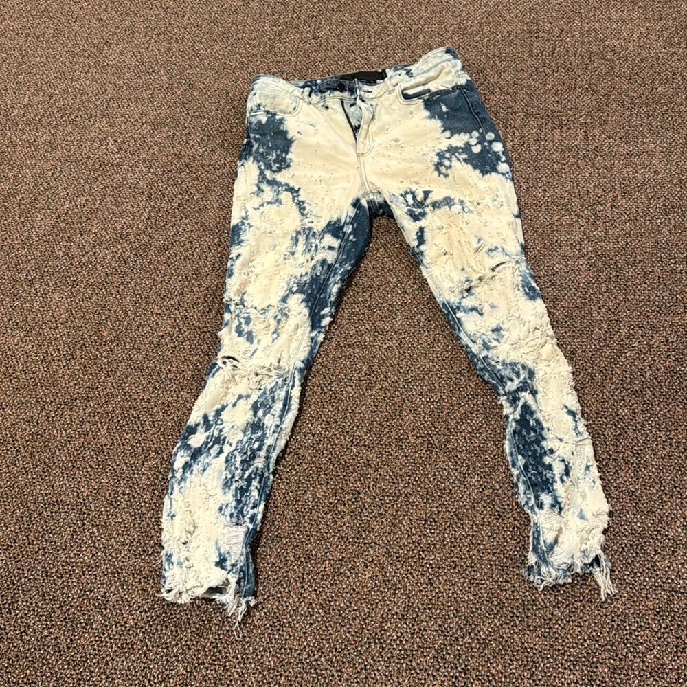 ALEXANDER WANG Tie-dye denim jeans